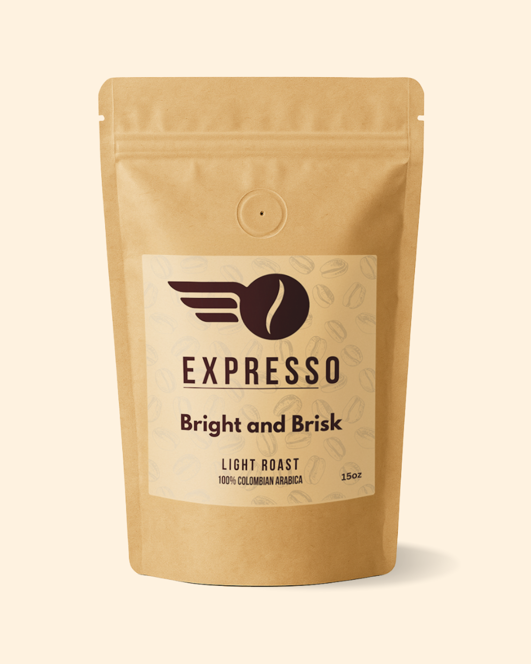 Light Roast Coffee – 100% Arabica Columbian – 15oz Bag
